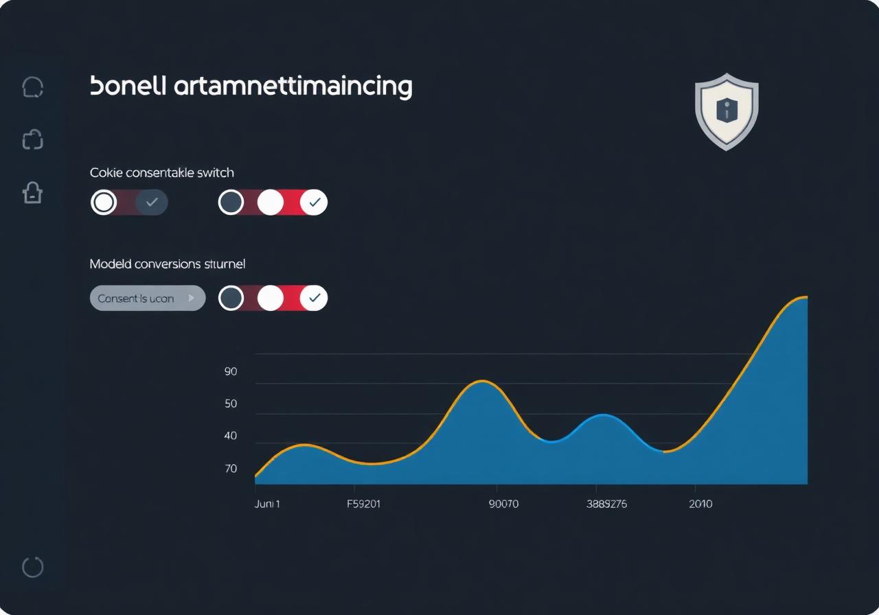Interface de consent mode v2 et part de conversions modélisées